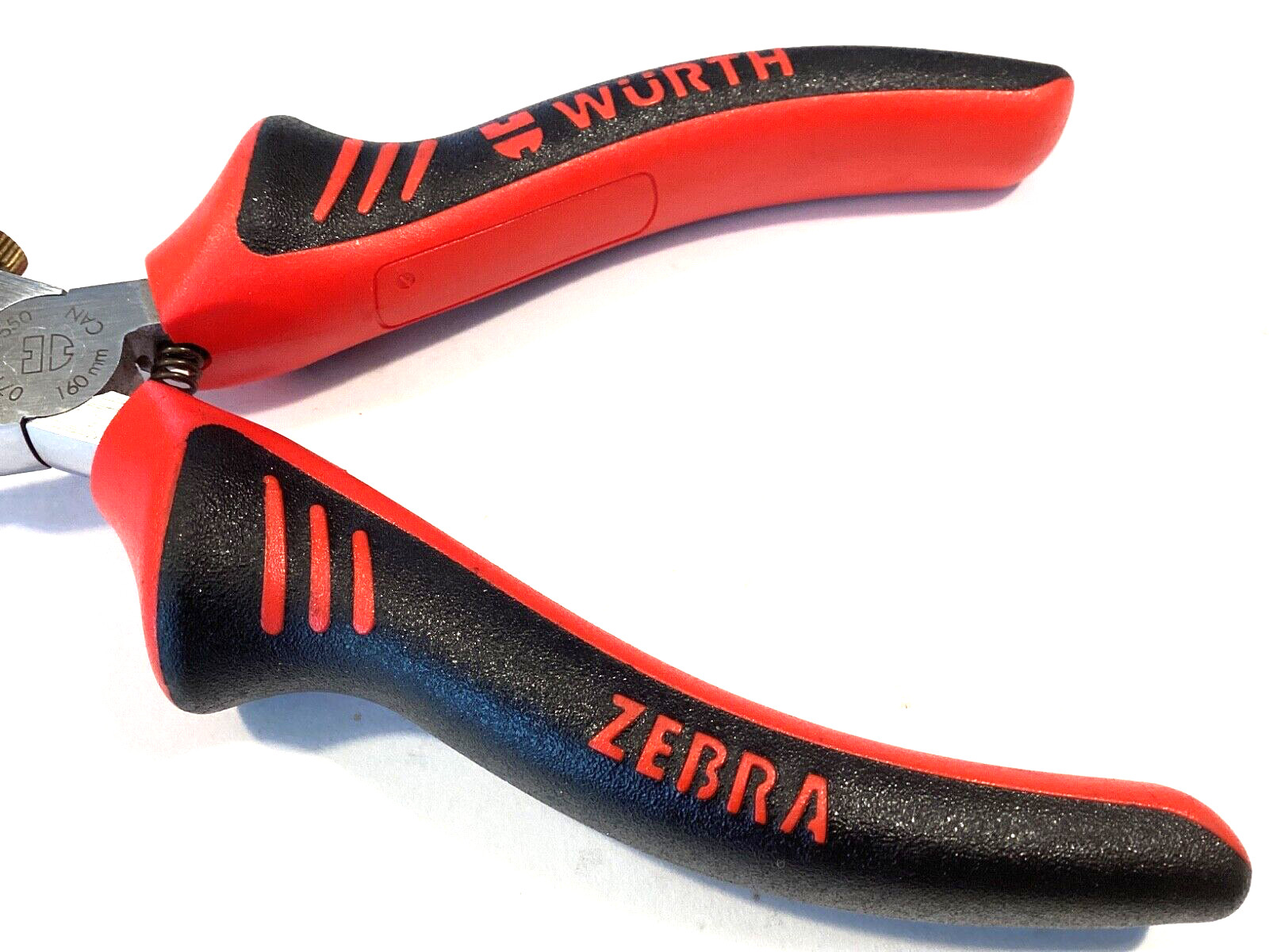 Wurth Zebra 6.5” Wire Stripping Pliers Spring Loaded Comfort Grips 071401550 NEW