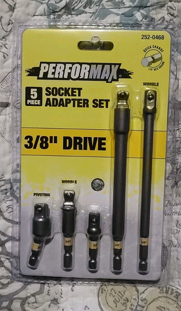 performax 5 piece socket adapter set 3/8″ drive