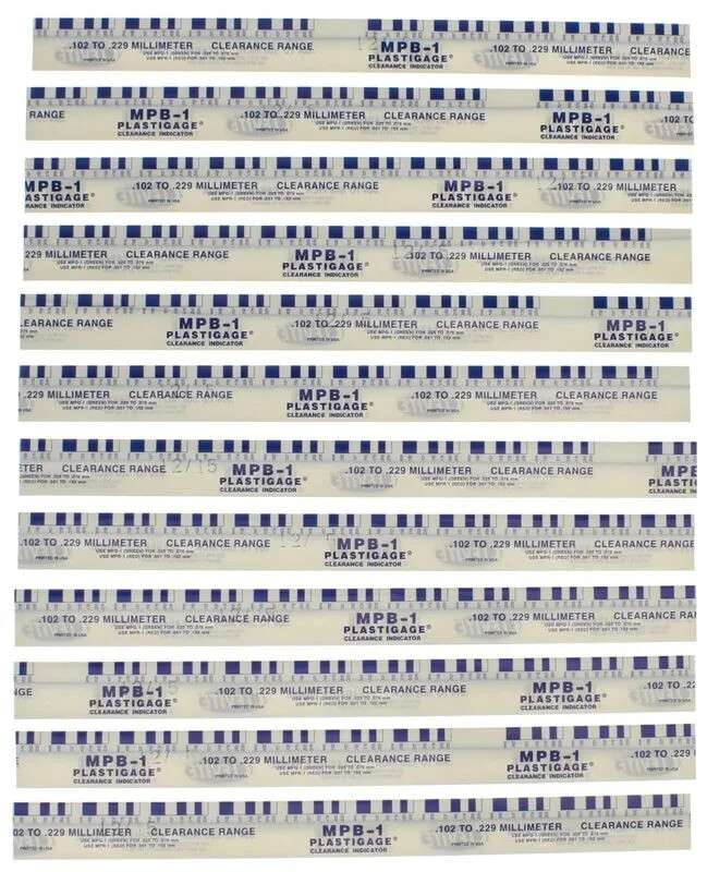 Clevite Bearing Clearance Gauge MPB-1 (12pk); Plastigage Blue