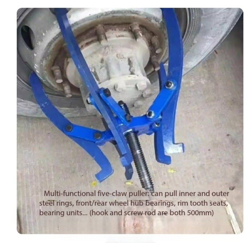 Kela Heavy-Duty Truck Tire Puller with Five-Pronged Multi-Function Bearing Tool