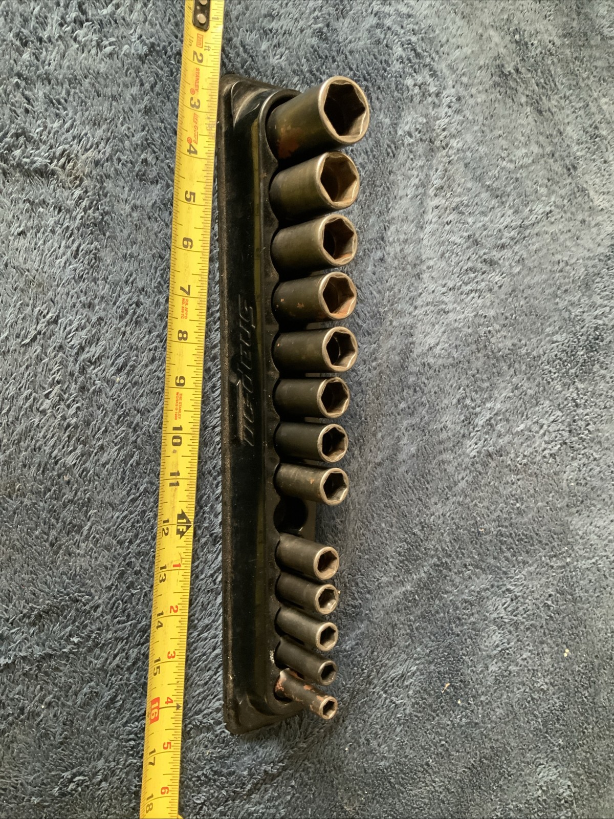 Snap On 3/8” Drive Deep Impact Socket Set, 6pt, 8-12, 14-19, 21, 24mm…miss 13mm…