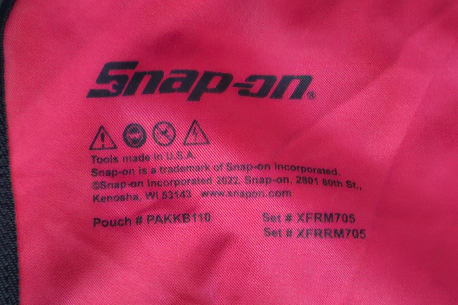 Snap-on XFRRM705 12-point double flex ratcheting wrench set 8-19mm reversible