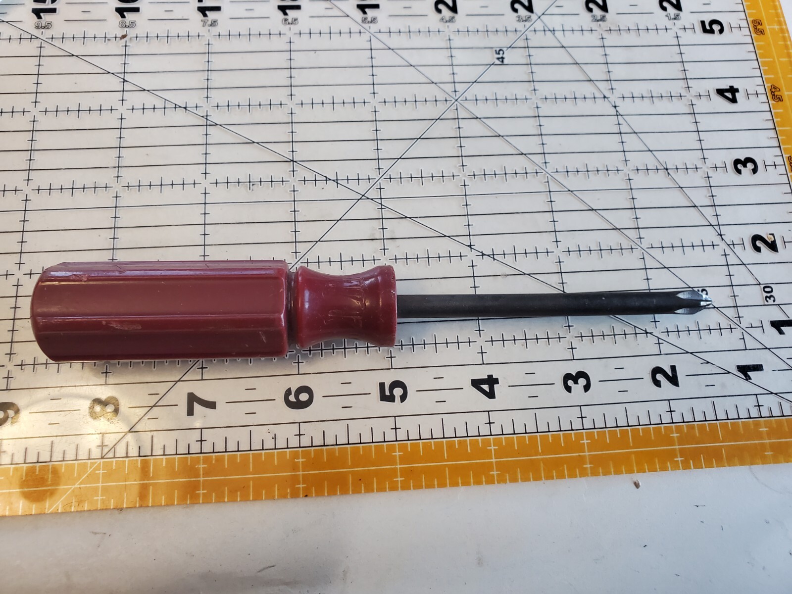 Sears USA Philips Screwdriver Set With Burgundy Handle USA