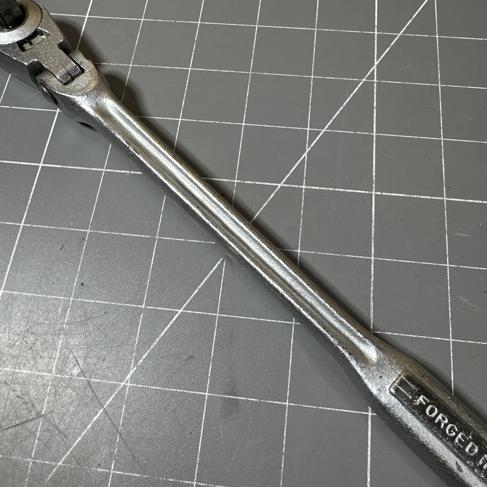 VINTAGE CRAFTSMAN -V- 3/8″ DRIVE FLEX HEAD QR OIL PORT RATCHET USA