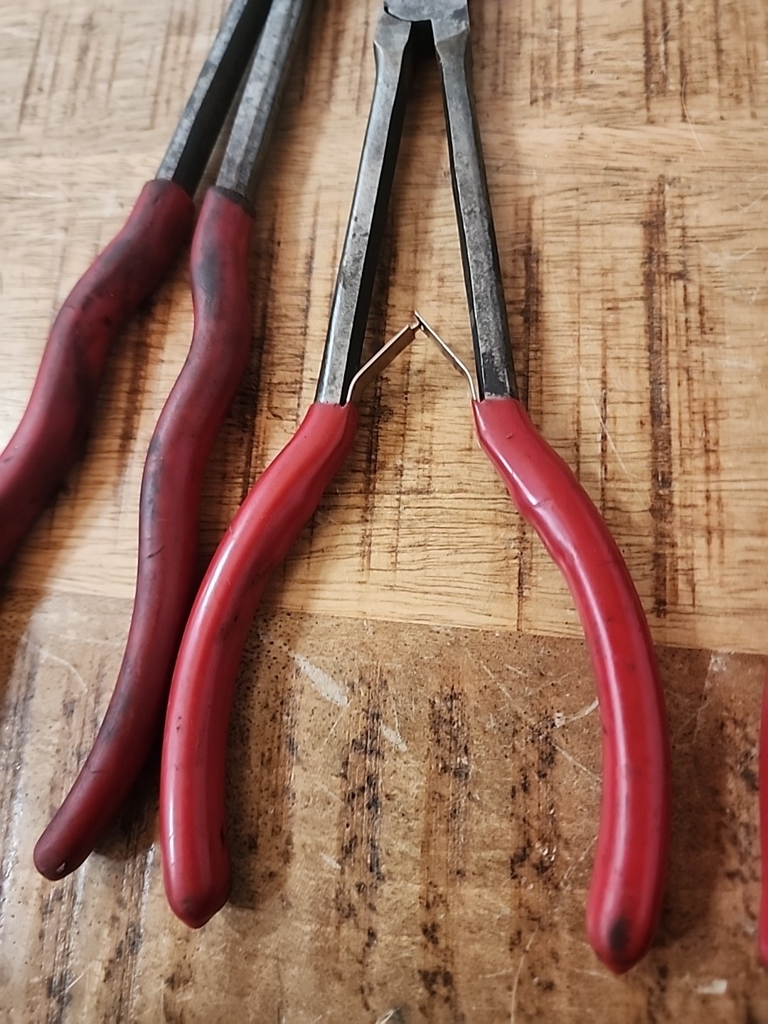 4pc MAC TOOL Cutter, Long Needle Nose Pliers hose grip Set w/ Bonus plug wire