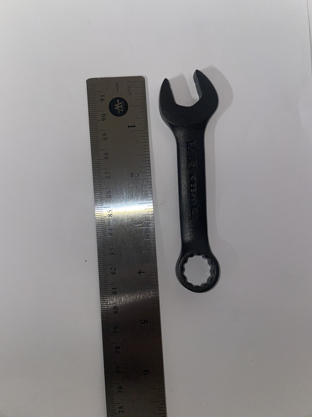 Proto J1218ESB Stubby 9/16” Combination Wrench, Black Oxide