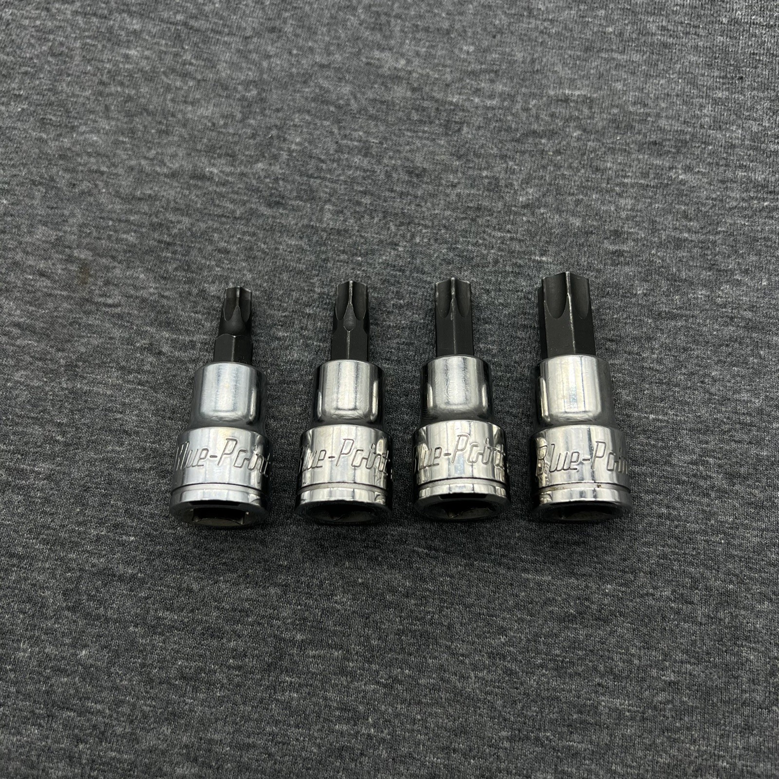 Blue Point Tools 3/8″ Drive 4pc Torx Socket Set Tamper Proof T40 T45 T50 T55