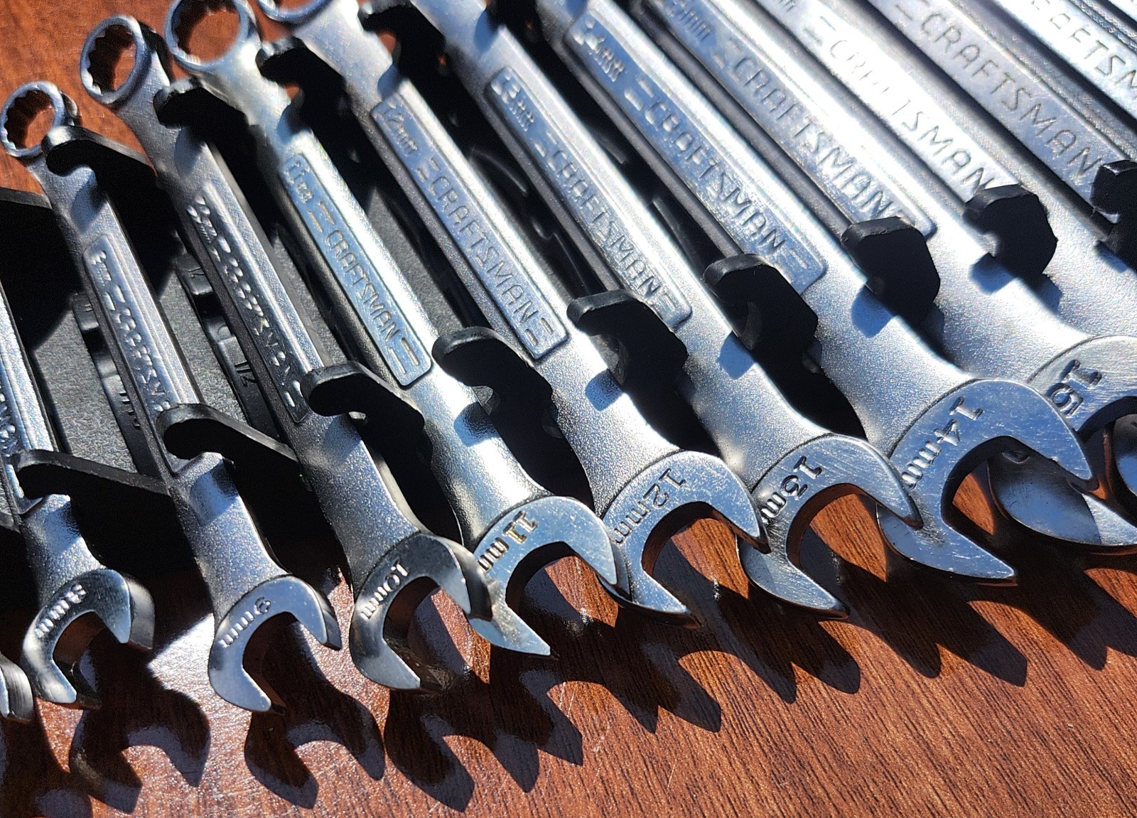 Vintage Craftsman Metric Combination Wrench Set 6-24mm 16 Pcs. VA, V Series USA