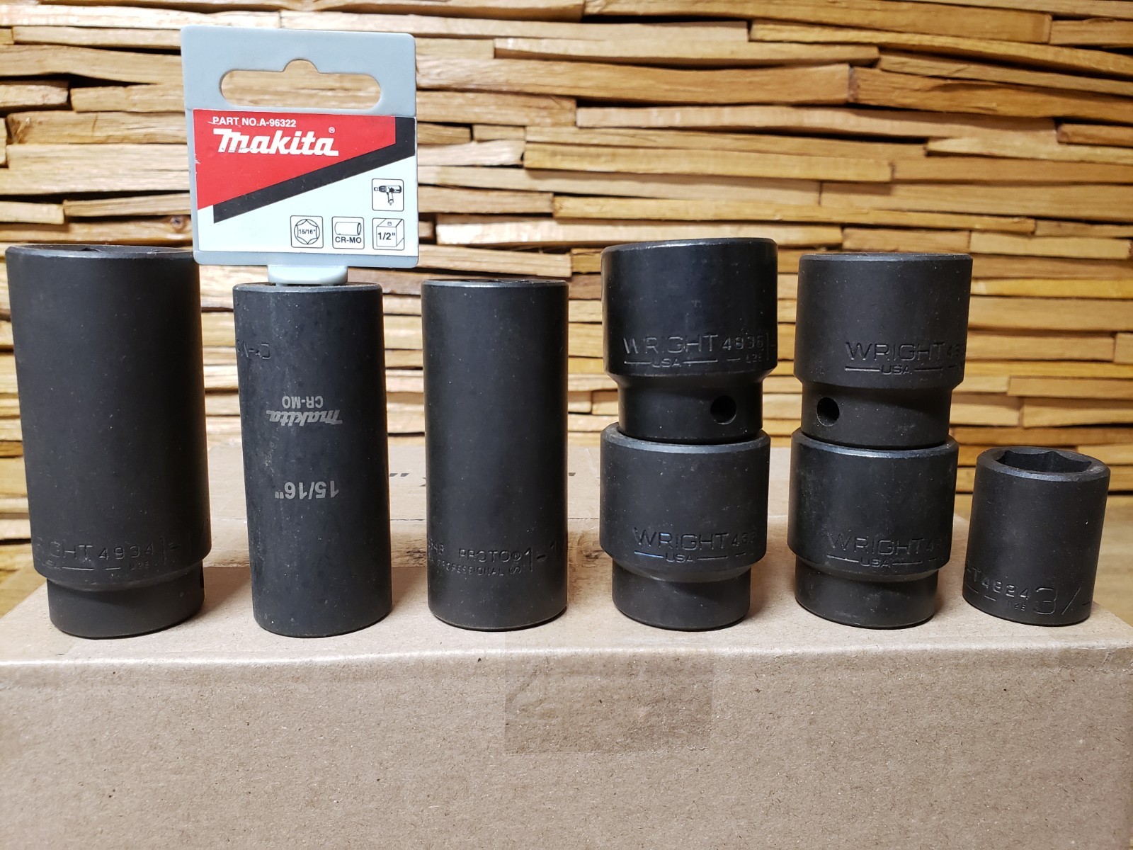Deep Well & Standard Impact Sockets-(New-Qty. 8) Various Sizes-See Below