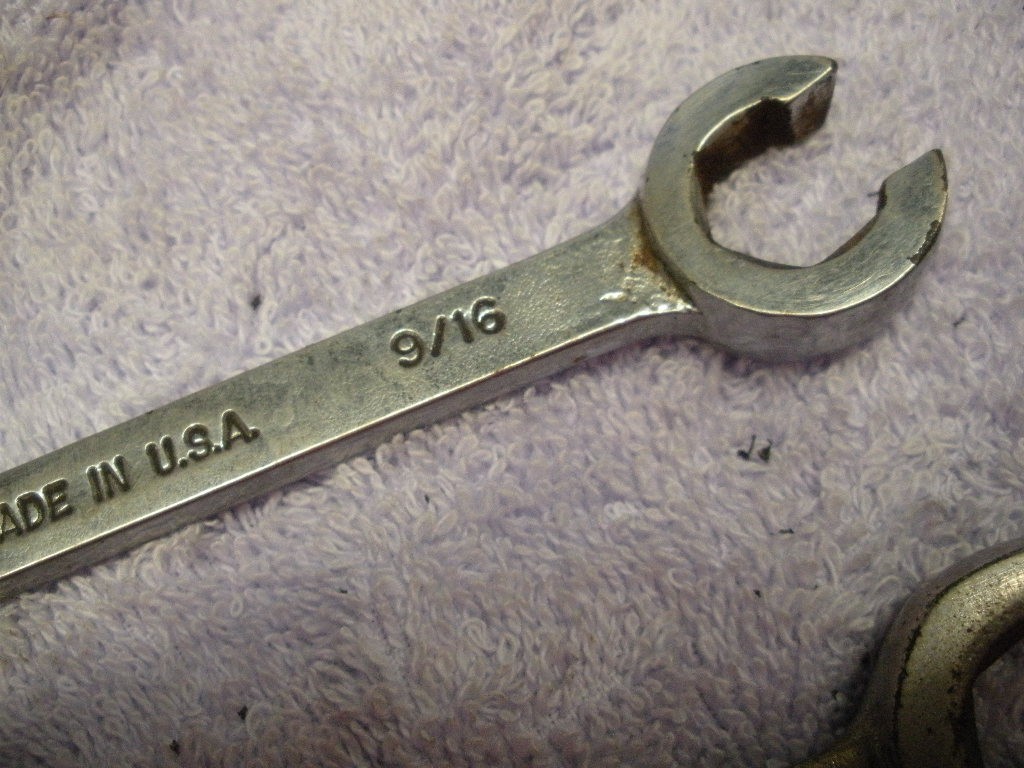 Vintage Cal-Van 2 Piece Combo Line Flare Nut Wrench SAE Set 1/2″-11/16″ USA