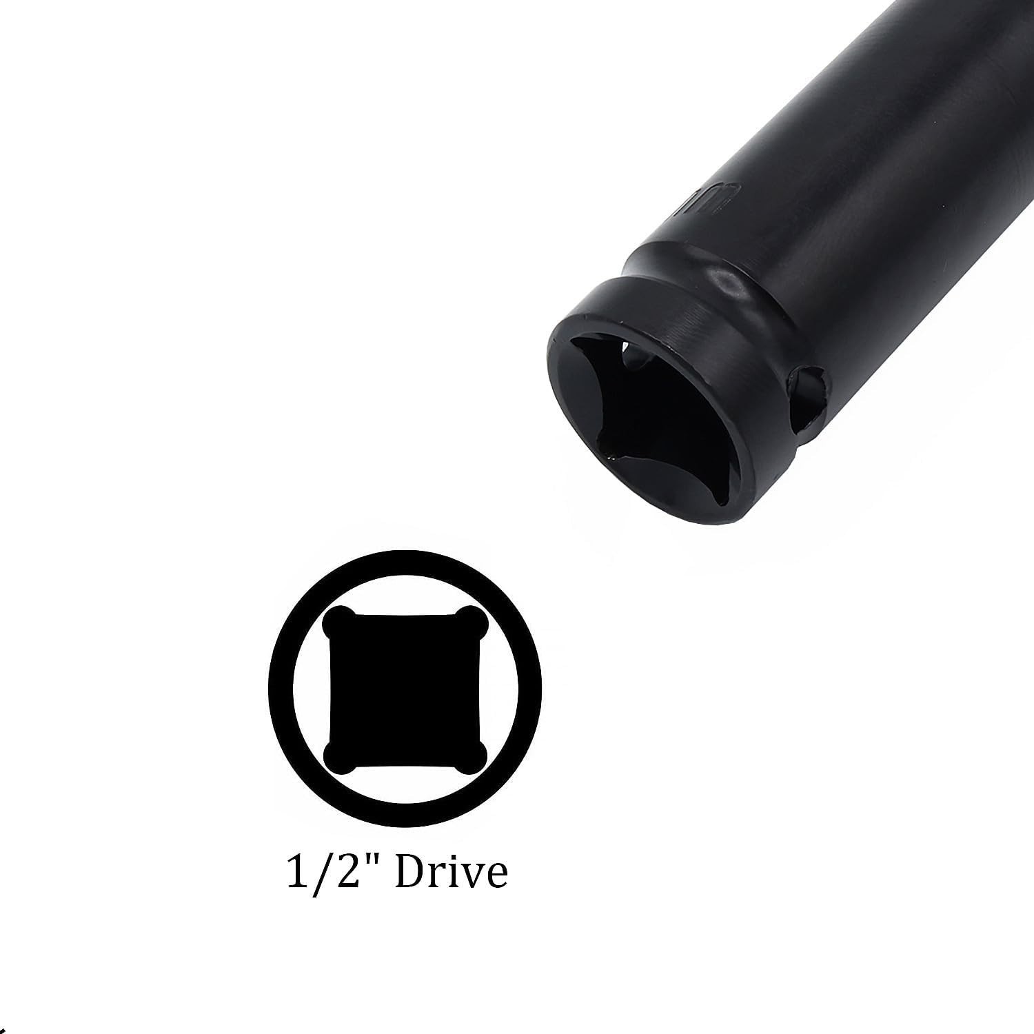 19mm Deep Impact Socket, 1/2″ Drive, 6-Point, 6″ Length