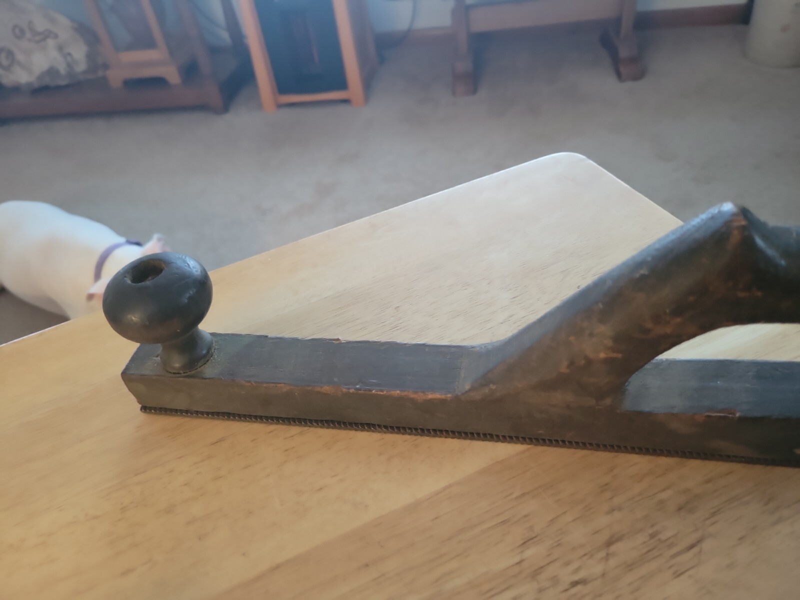 Vintage Auto Body File Rasp Wood Handle 14″ Unmarked