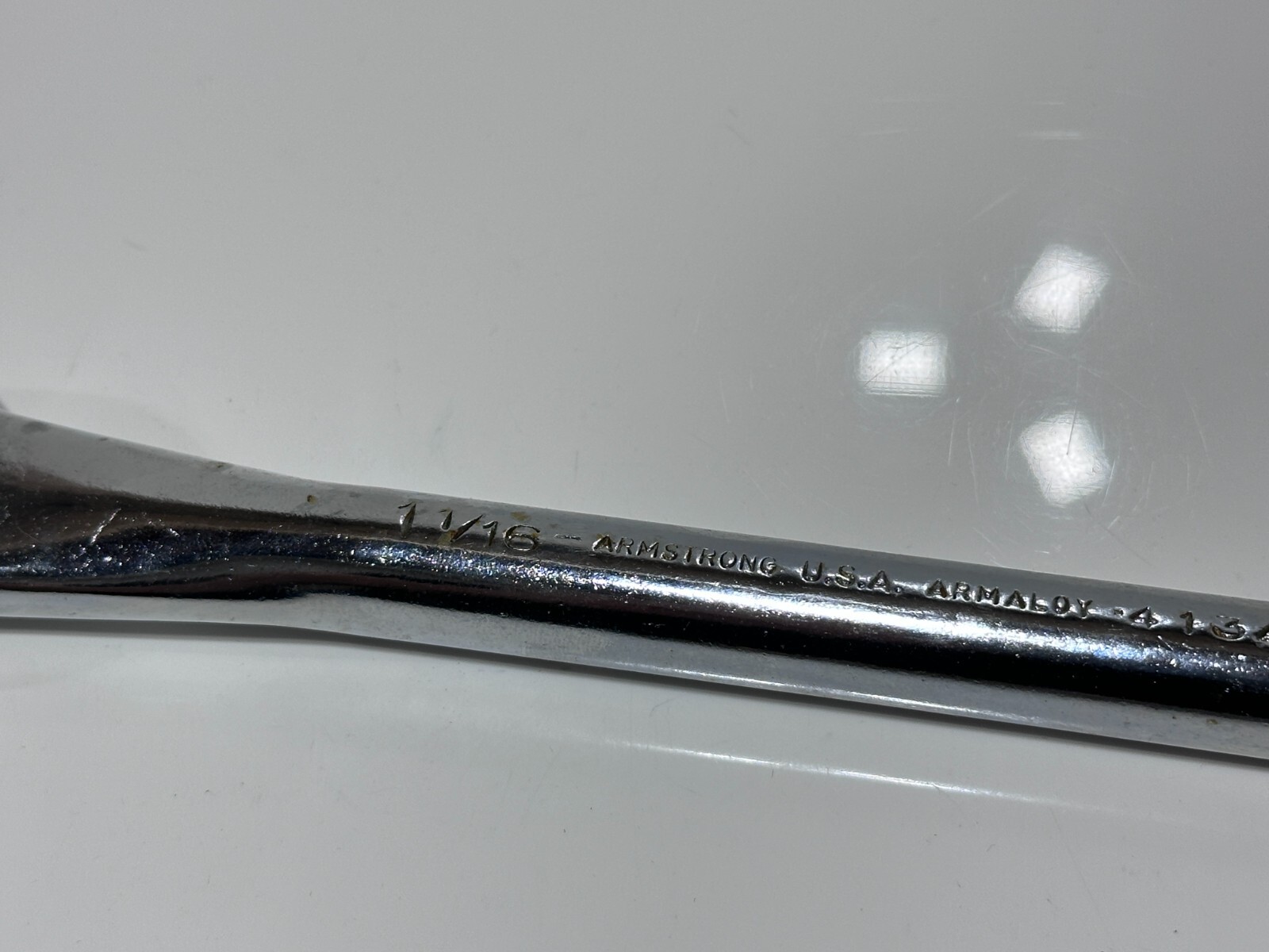 NOS Armstrong Tools USA 4134 SAE 1-1/6″ Single Line Flare Nut Wrench, 12 Point