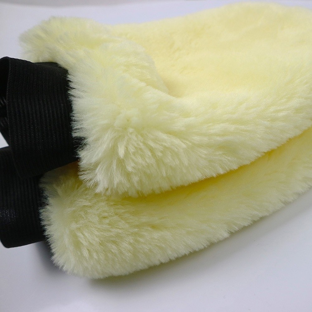 Absorbent Double Sided Car Wash Mitt Soft Texture for Safe Cleaning