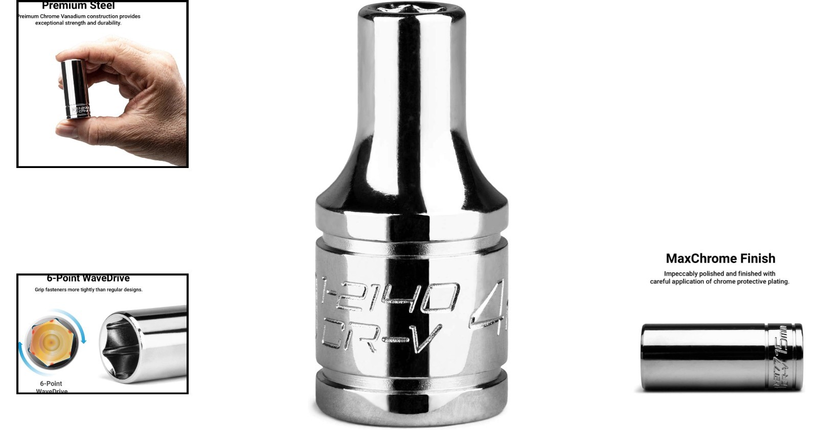 4 mm Chrome Vanadium Socket with 1/4-Inch Drive – Superior Grip and Durability