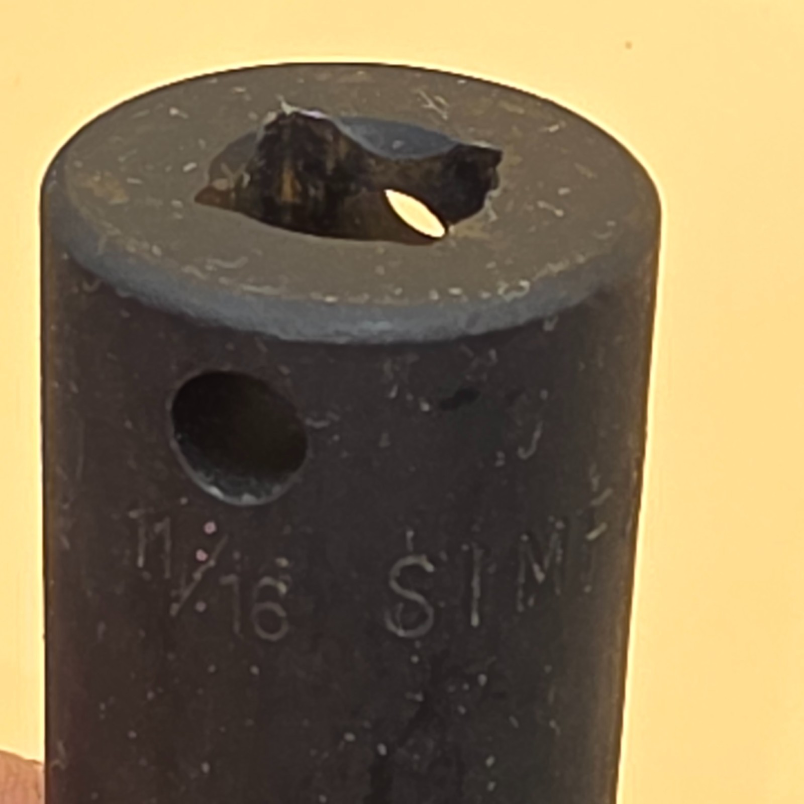 Snap-on | 3/8″ Drive | 11/16″ SAE | Deep 6 Point Impact Socket | SIMF220 Clean