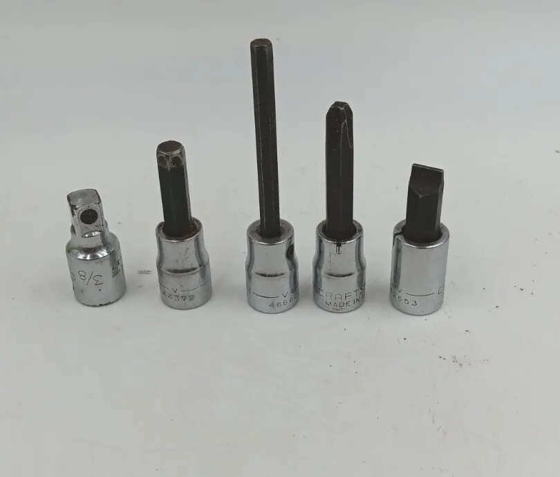 Craftsman USA 3/8″ Drive Extension Phillips, Flat Head & 2 Allen Hex – 5 Items
