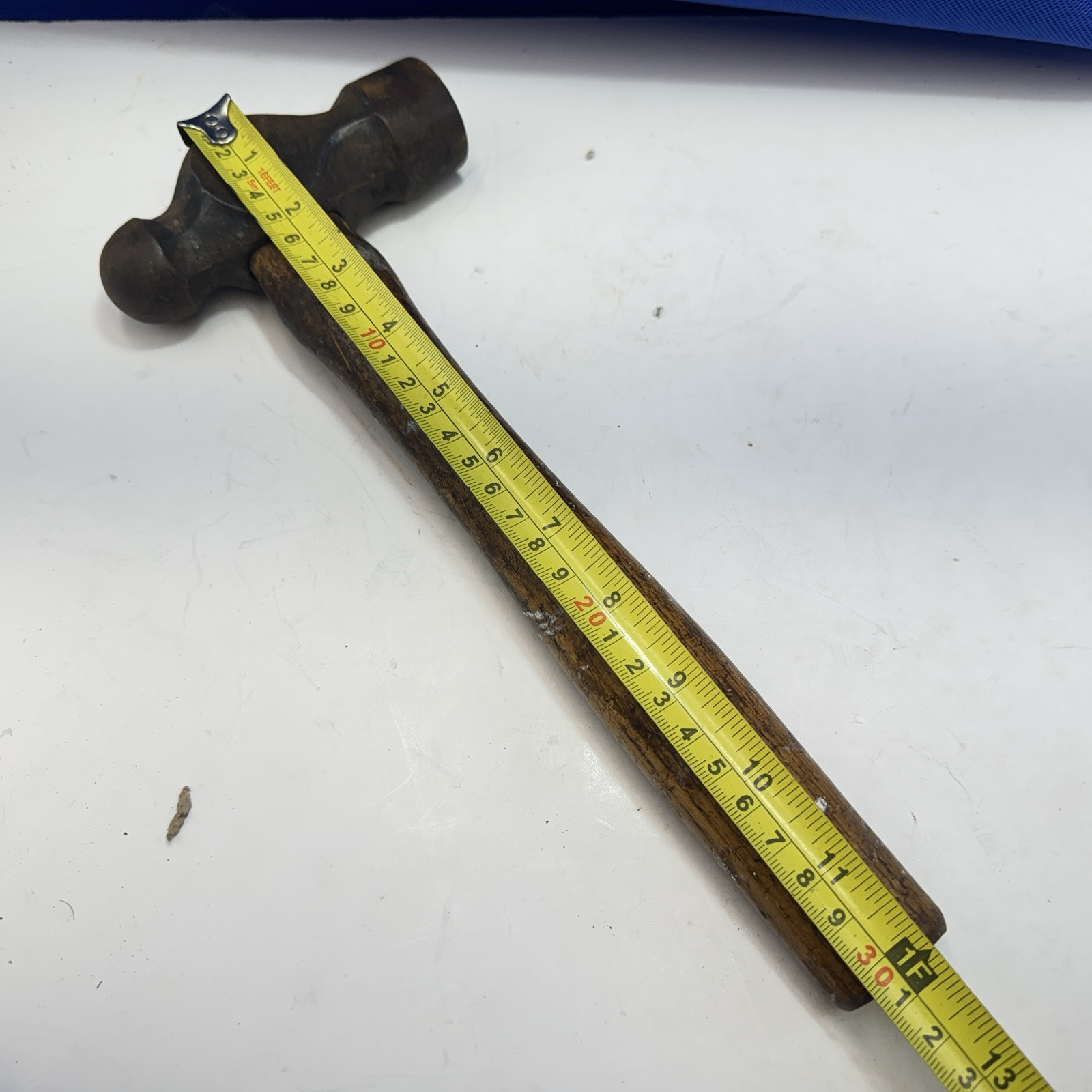 Ball Pein Hammer 2lb 12″ Hickory Shaft Vintage Reclaimed Tools Carpentry