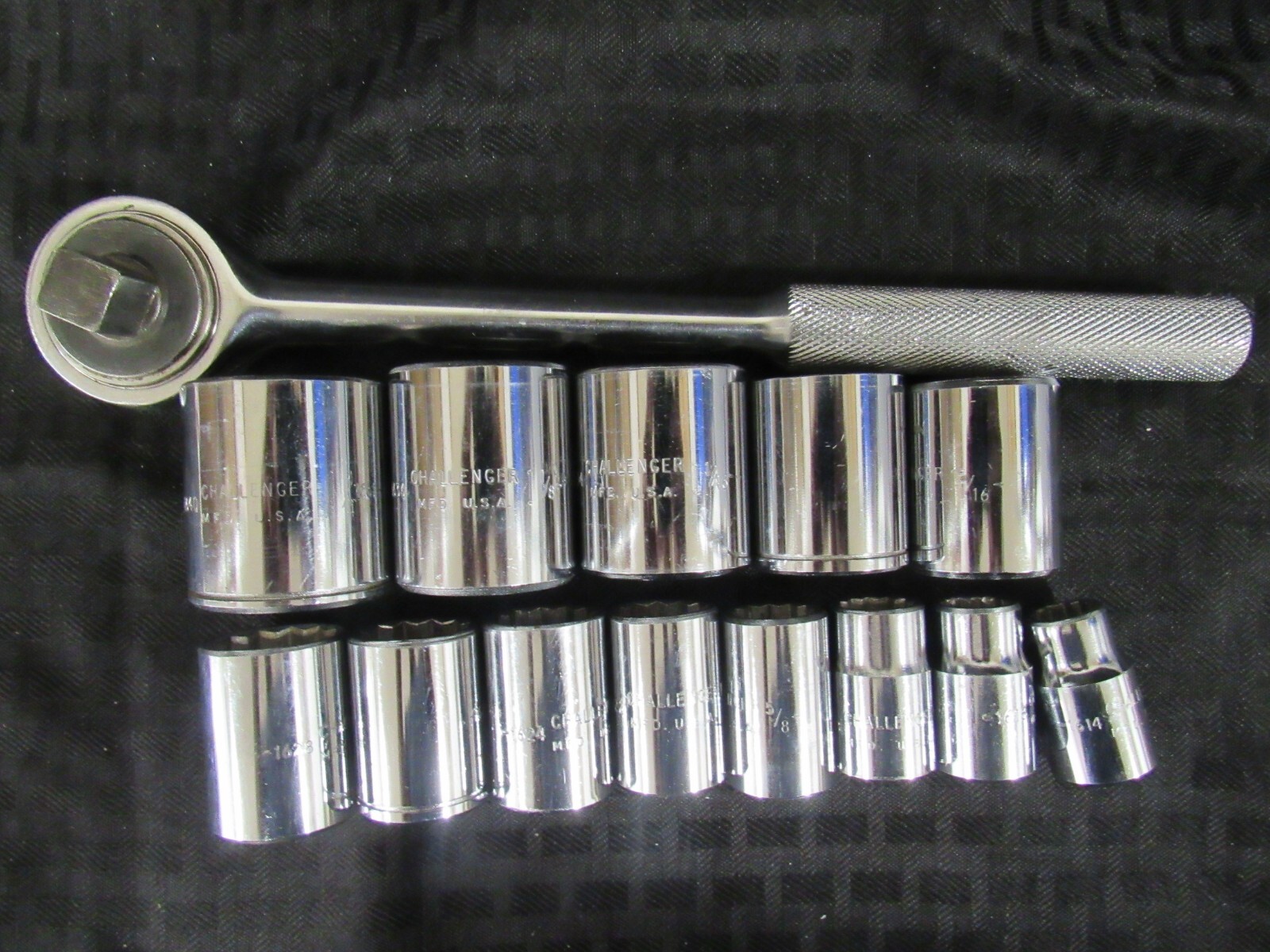 Challenger USA 14 Pcs SAE 1/2 Dr. Socket Set from 7/16-1 1/4″ I#Chal