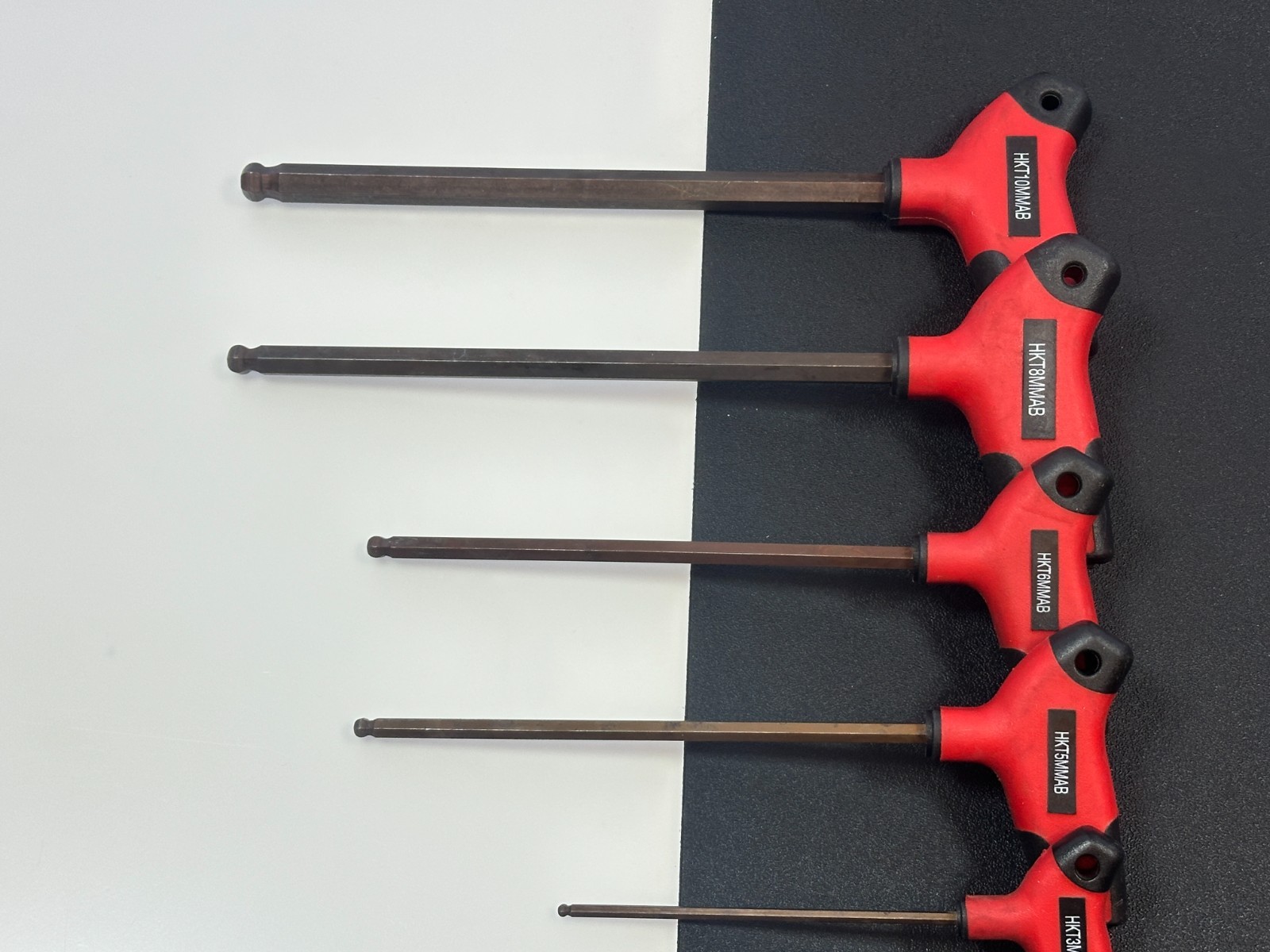 MAC Tools 7pc Bi-Material T-Handle Ball-End Hex Key Set Metric 2mm-10mm