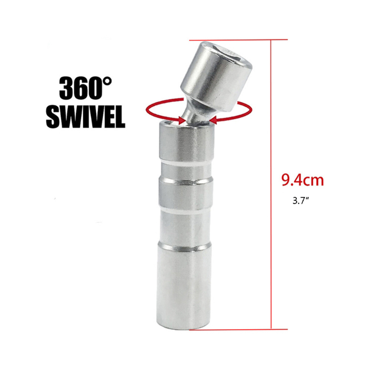 New 14MM 16MM Thin Wall Magnetic Swivel Spark Plug Socket 12-Point Removal Tool