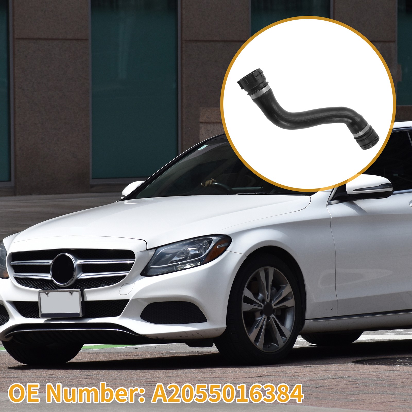 Radiator Hose for Mercedes-Benz C350e 2.0L 16-18 No. A2055016384