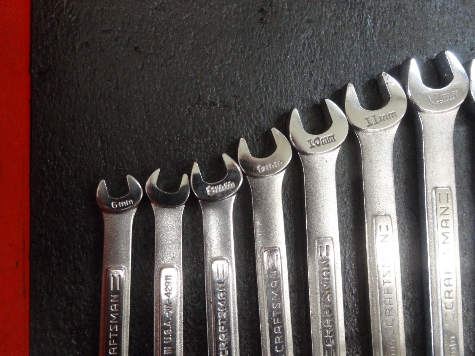 USA Made Craftsman 13 piece METRIC combination wrench set 6mm-19mm -VA-