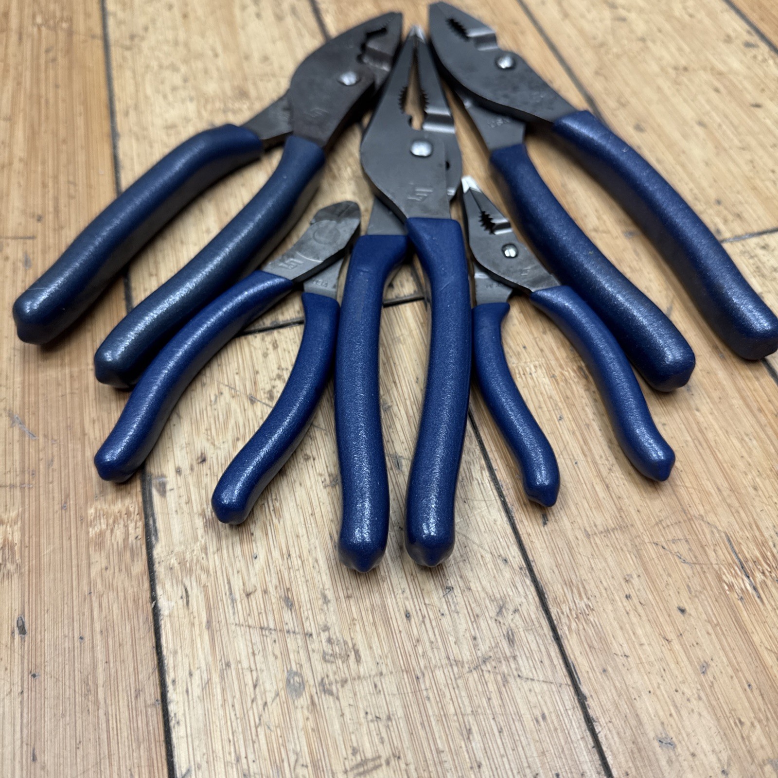 Snap-on PL347ACFMB POWER BLUE 5pc Soft Grip Joint Pliers 85acf2 Ln44bcf 4