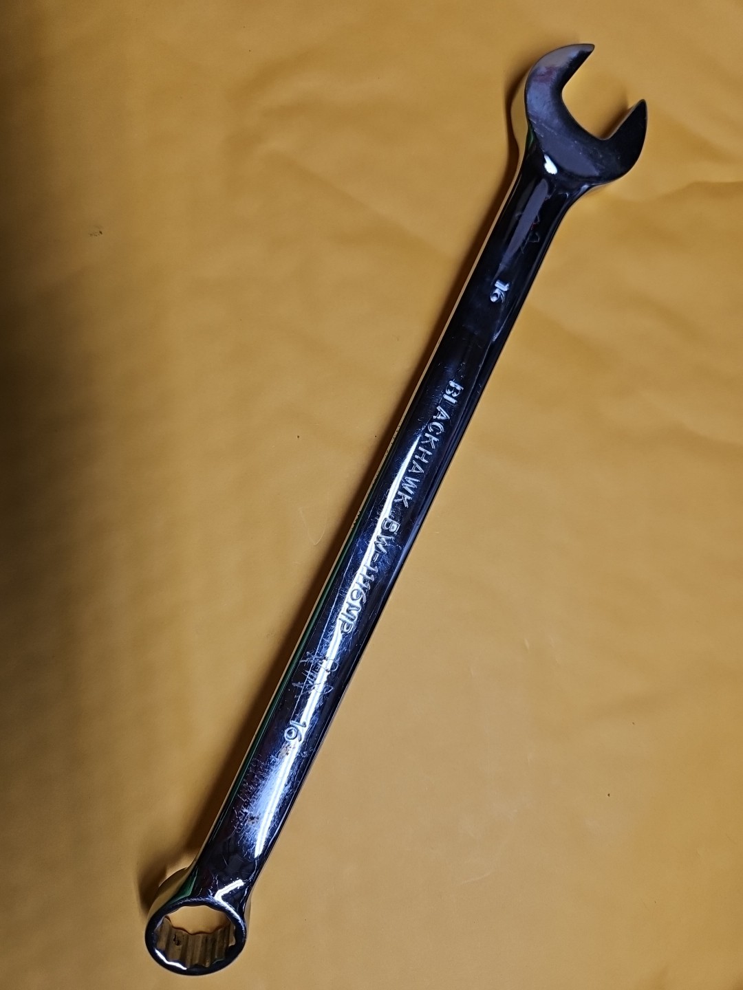 BlackHawk 16MM Full Polish 12 Point Combination Wrench BW-1116MP USA Made Tool.
