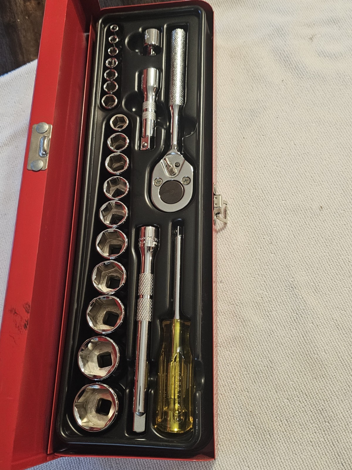 Vintage PROTO 1/4-3/8 Socket Set. PROTO TOOLS. USA. 22PC SET