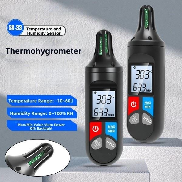 Temperature Humidity Meter Digital with LCD for Industrial and Indoor Use