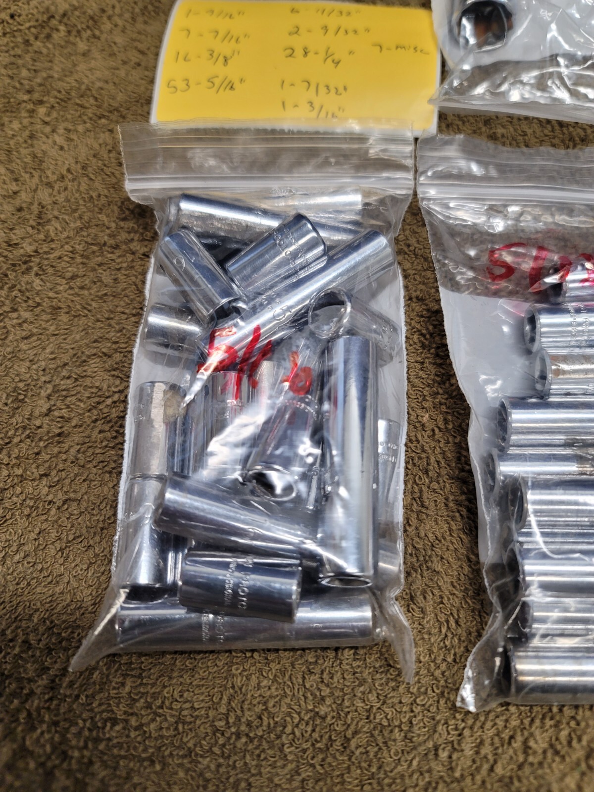 122 Proto 1/4″ Drive Sae Sockets 9/16 7/16 3/8 5/16 11/32 9/32 1/4 7/32 3/16 Lot