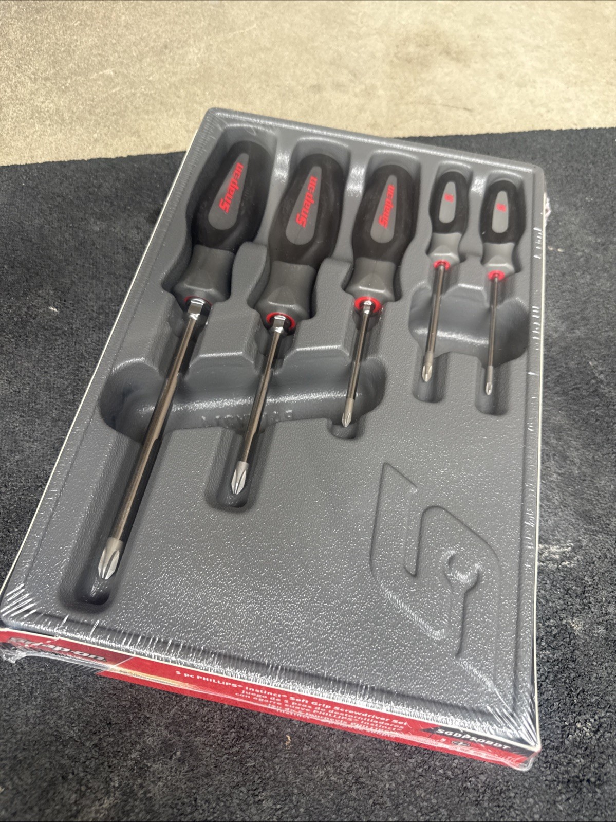 For Snap-on Tools 5pc TITANIUM Soft Grip ALL PHILLIPS Screwdriver Set SGDP50BDT