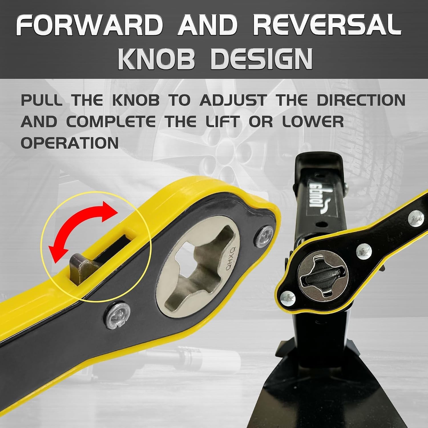 User-Friendly Scissor Jack Ratchet Wrench – Forward-Reversal for Versatile Usage