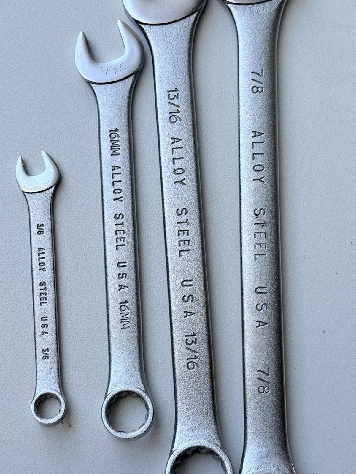 Lot of 4 Blackhawk Combination Wrenches BW-1160 BW-1116M BW-1167 USA Made