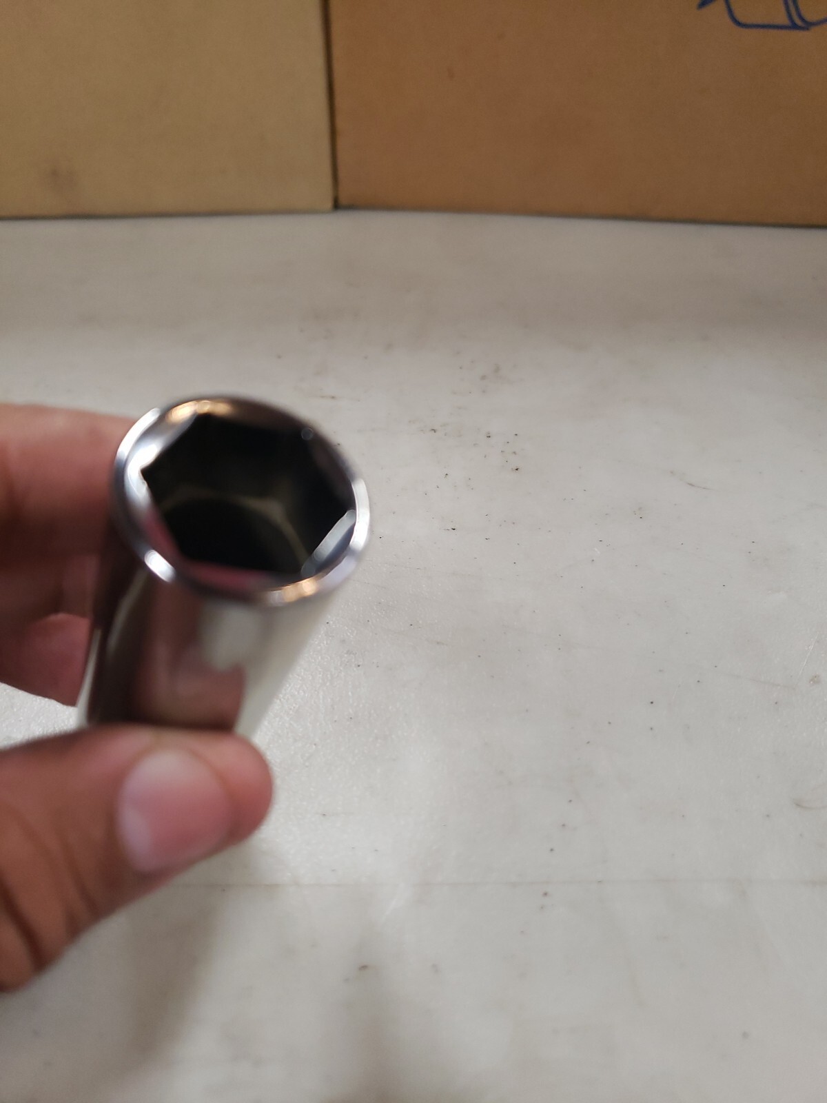 Snap-on Tools USA NEW 1/2″ Drive 11/16″ SAE Deep 6 Point Chrome Socket TS221