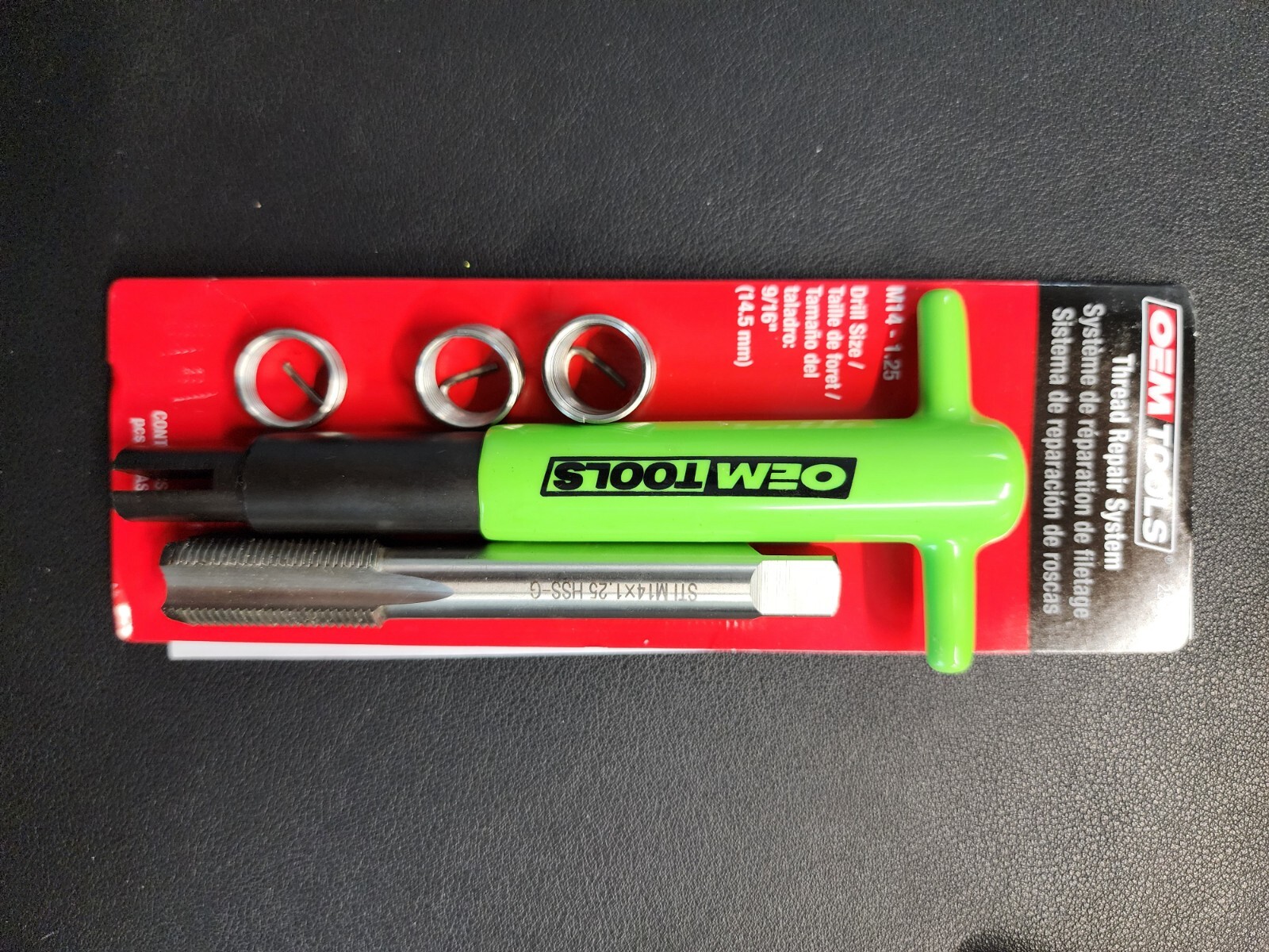 OEM Tools Thread Repair System 25643 M14 – 1.25 Drill Size 9/16″