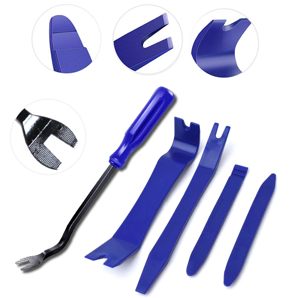 5pcs Car Trim Removal Tool Kit Interior Door Panel Clip Fastener Removal Set