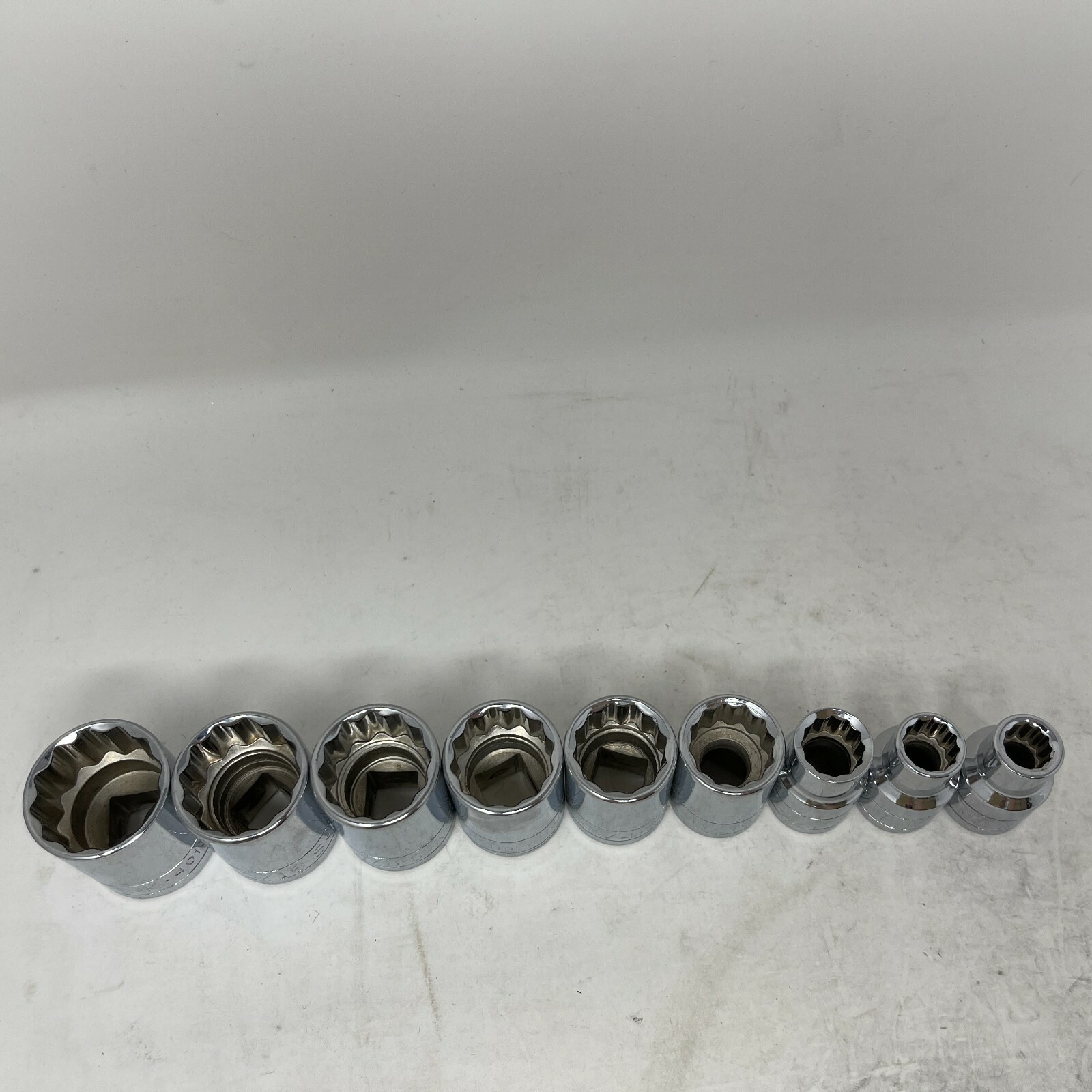 SK Tools 12Pts 1/2” Drive 9 Socket Set 40212 3/8″ To 40132 1″ SAE + 21mm Metric