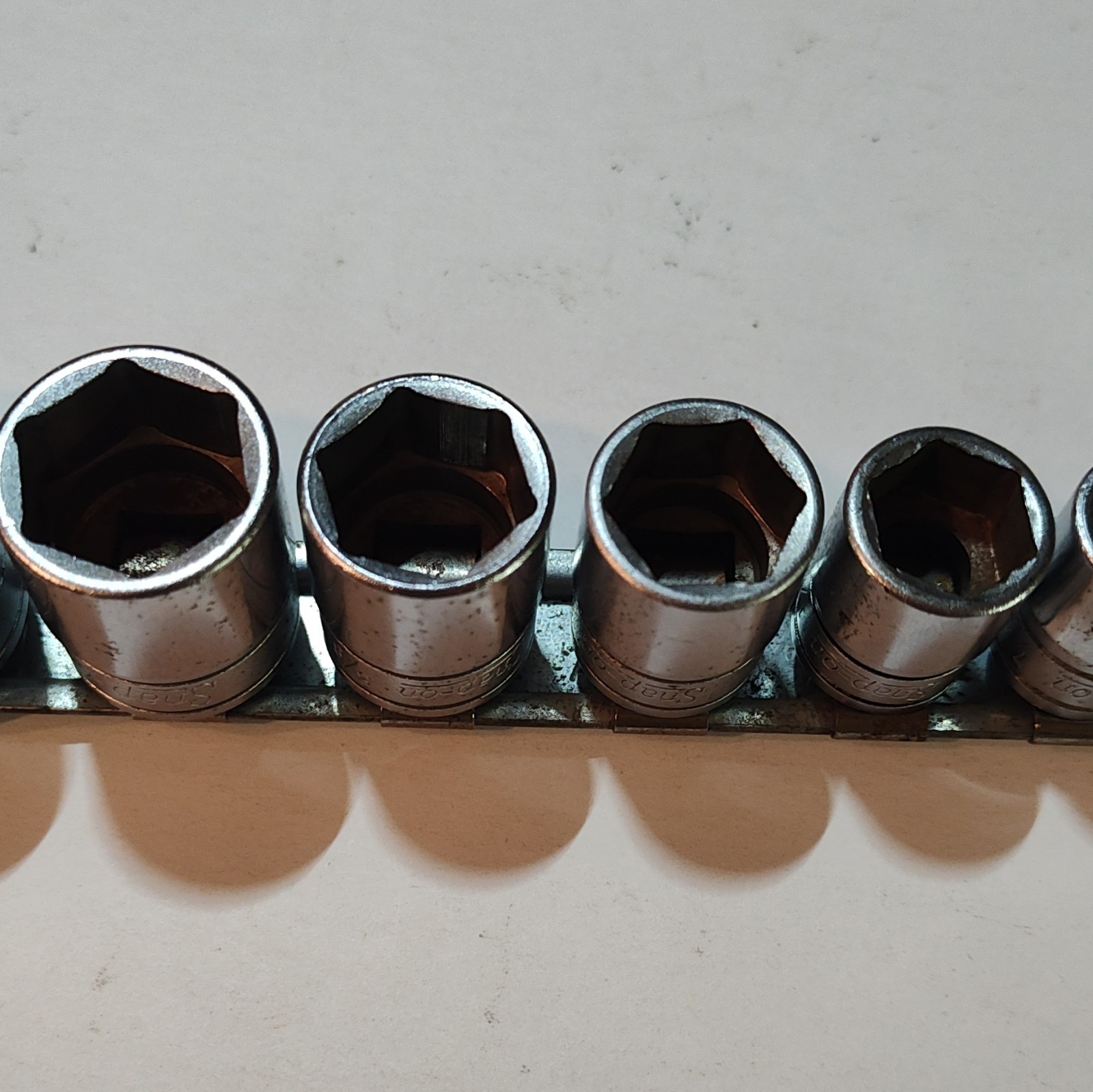 Snap-on Set Of 11 Shallow FS Sockets, 3/8 Drive 6 Point. 1/4″ To 7/8″