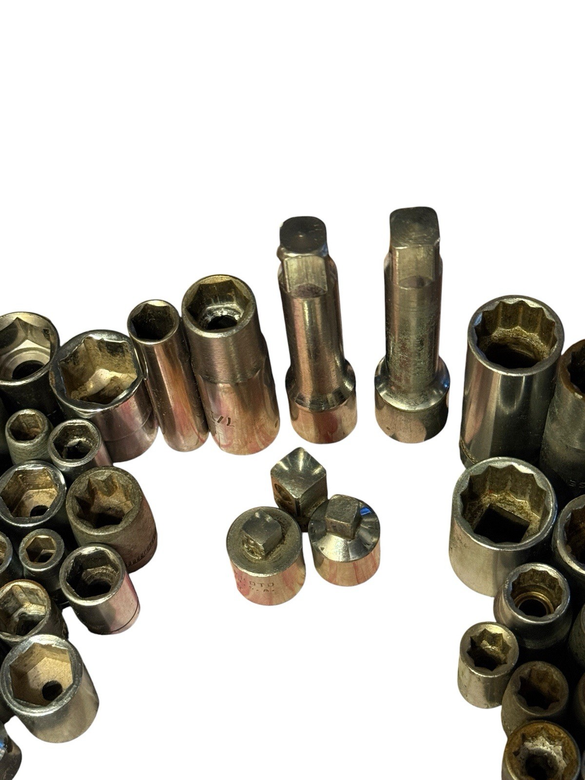 62pc Mixed Socket Lot SAE Metric 6Pt 8Pt 12Pt Deep Torx