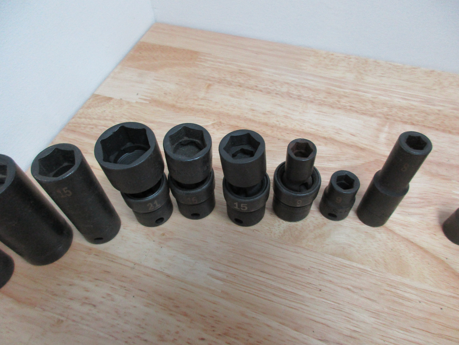 SK Hand Tools 3/8″ Drive 6 Point Swivel Impact Socket & Regular Impact Sockets