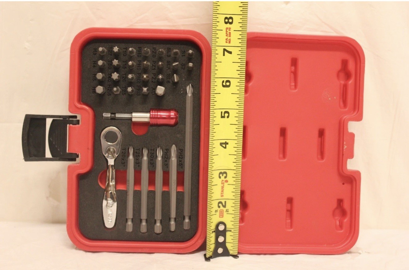 Mac Tools SBDR32K 32 Piece 1/4″ Hex Drive Ratcheting Bit Set