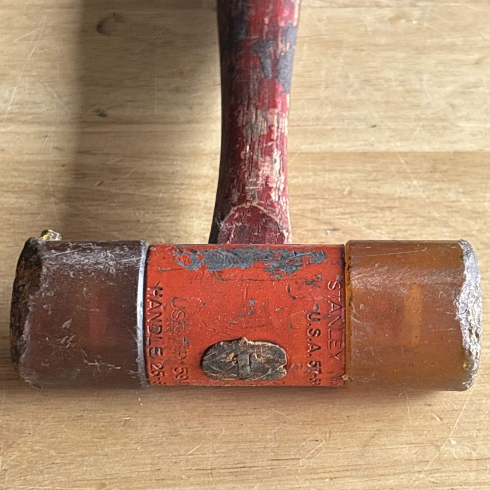 Stanley Soft Face Dead Blow Hammer Mallet No. 57-594 Vtg USA