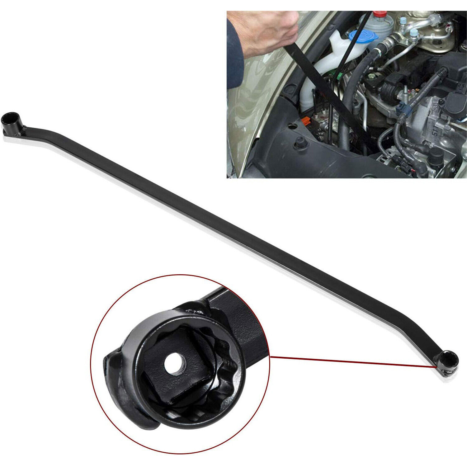 Serpentine Belt Wrench Tool Equipment Hand Tool Removing Installing Tool Serp