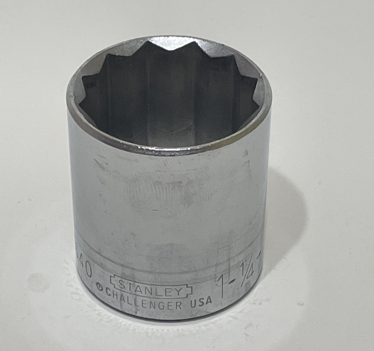 Stanley Challenger – 1 ¼ Socket 1640 12 Point 1/2 Drive USA Made