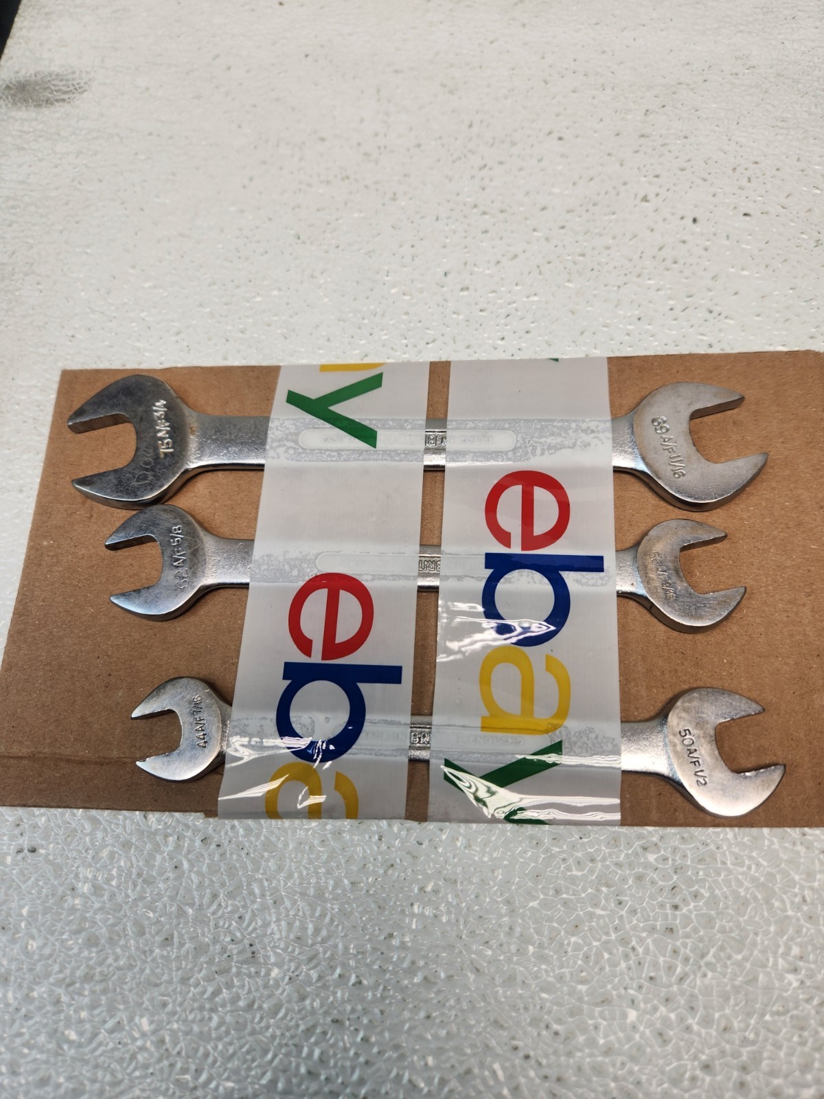 Lot of 3 BRITOOL Wrenches Made In England 3/4&11/16, 5/8&9/16, 1/2&7/16.