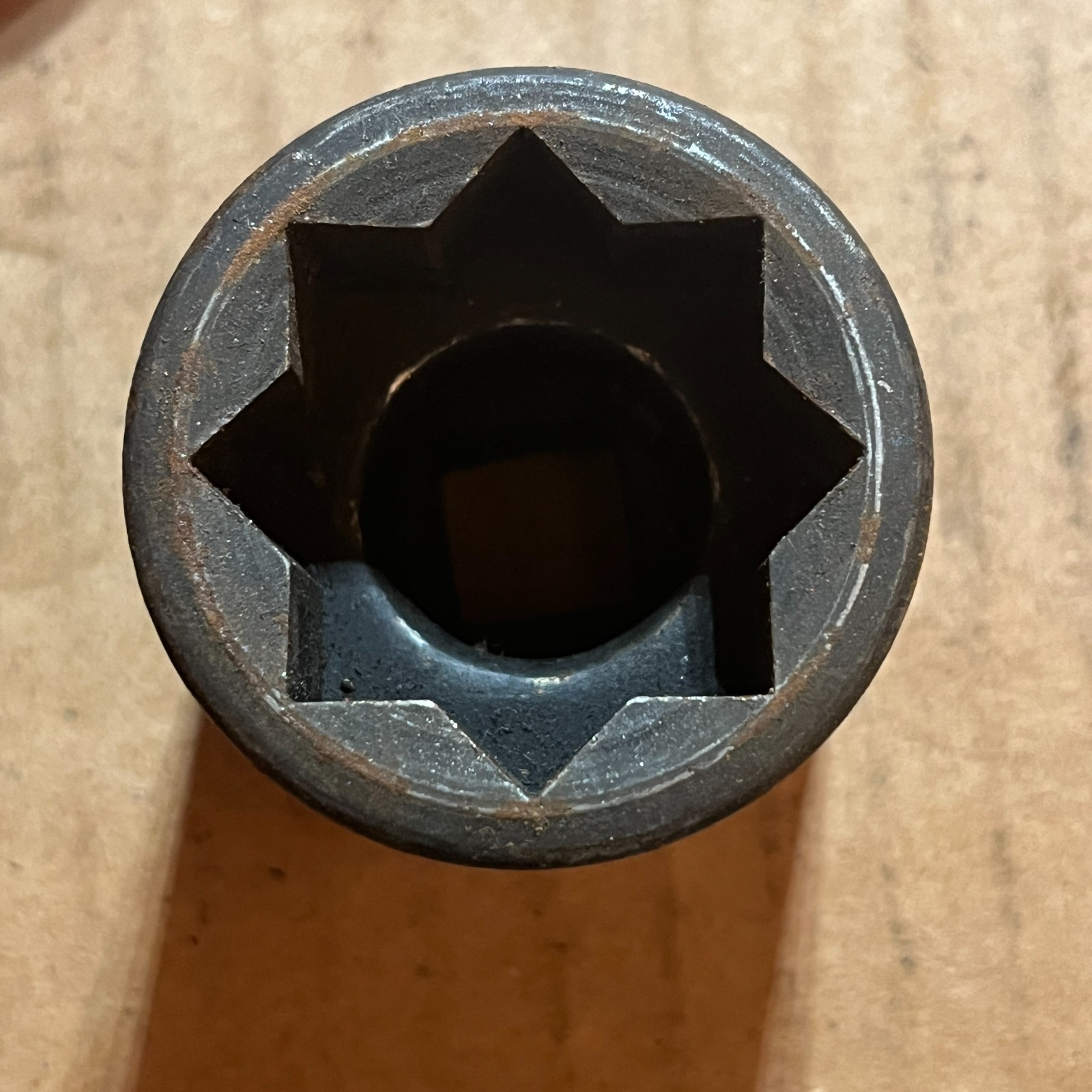 Snap-on P432 USA 1/2″ Drive Shallow Impact Socket 1” SAE Double Square 8 pt – C