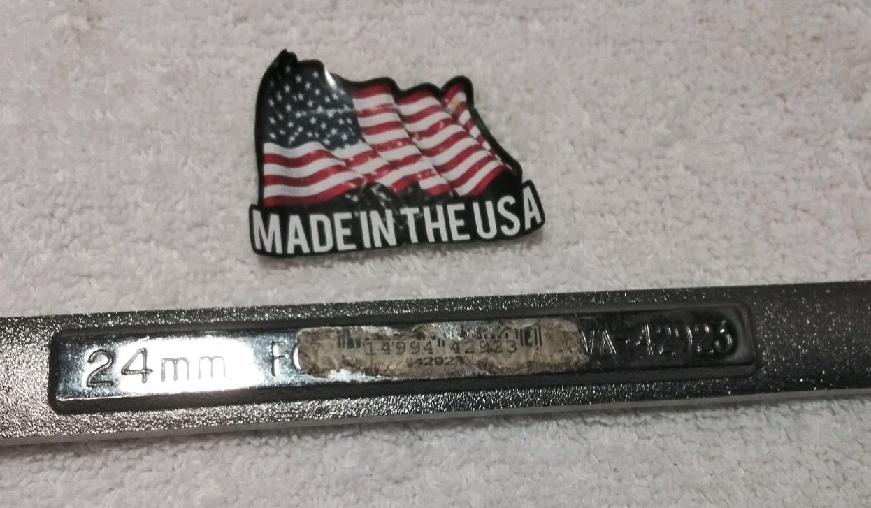 Craftsman Metric MM Combination Wrench, USA 12pt, 24mm – Part # 42923 VA