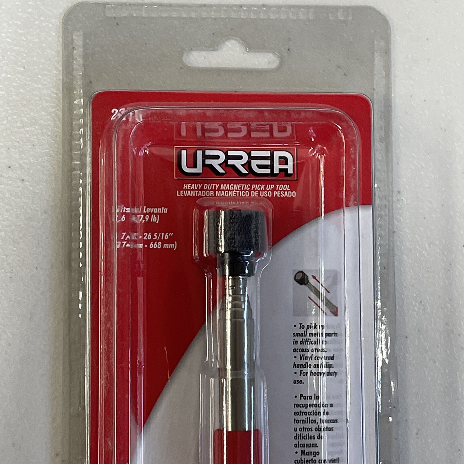 URREA 2376 Heavy Duty Magnetic Pick-up Tool, Capacity 7.9 LB